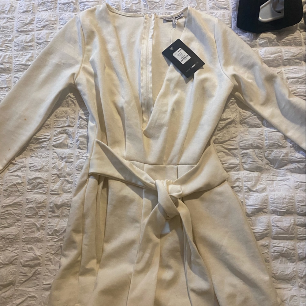Fashion nova white romper